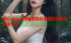 糖心vlog小桃最新精彩视频在线看全纪录分享
