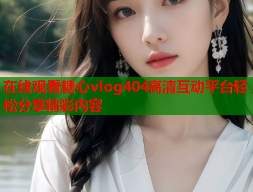 在线观看糖心vlog404高清互动平台轻松分享精彩内容  第1张