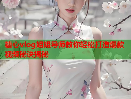 糖心vlog姐姐导师教你轻松打造爆款视频秘诀揭秘  第1张