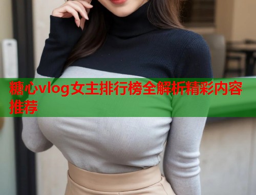 糖心vlog女主排行榜全解析精彩内容推荐  第1张