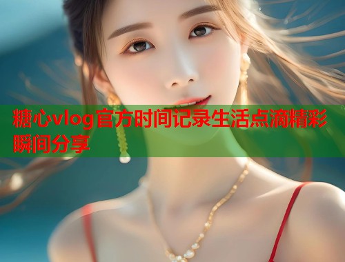 糖心vlog官方时间记录生活点滴精彩瞬间分享  第1张